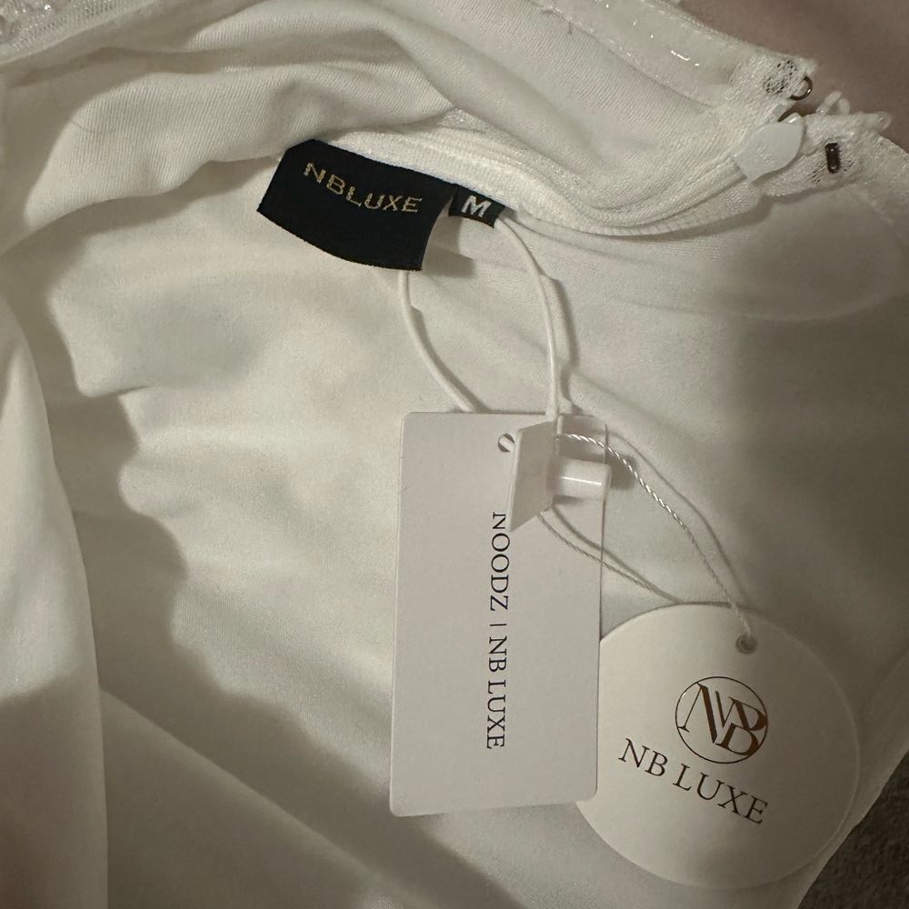 Luxe White Wedding Dress - Picture 3 of 3